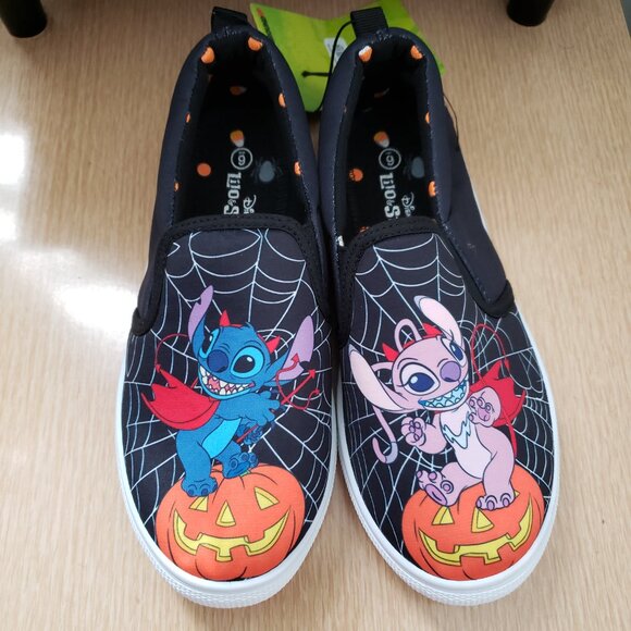 BNWT Pumpkin Stitch & Angel Devil Slip On Canvas (6) KICKS - Picture 3 of 8